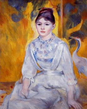 Pierre Auguste Renoir : Young Woman with Crane